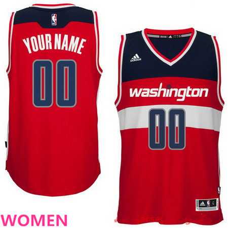 Women%27s Customized Washington Wizards Red Adidas Swingman Road Basketball Jersey